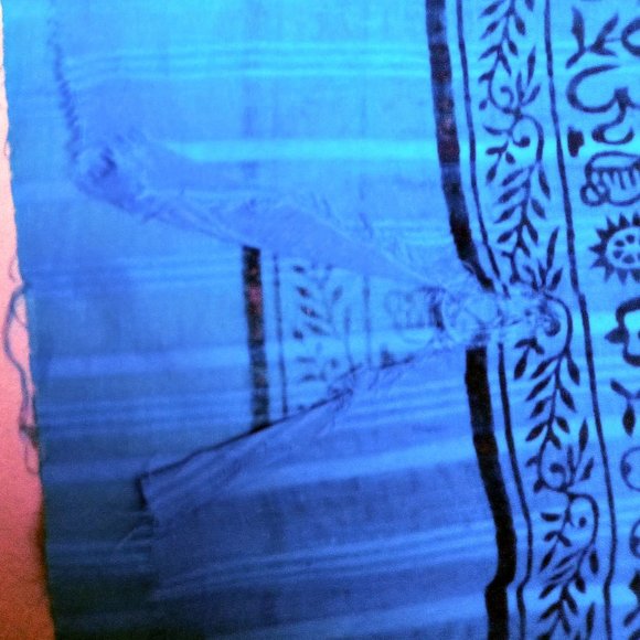 3 Vintage Pure Silk Prayer Scarf/Shawl - Picture 6 of 9